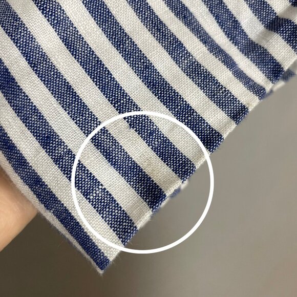 J. Crew Schoolboy Blazer Striped Blue White Linen Sz 2 Women Professional Preppy - Picture 14 of 16